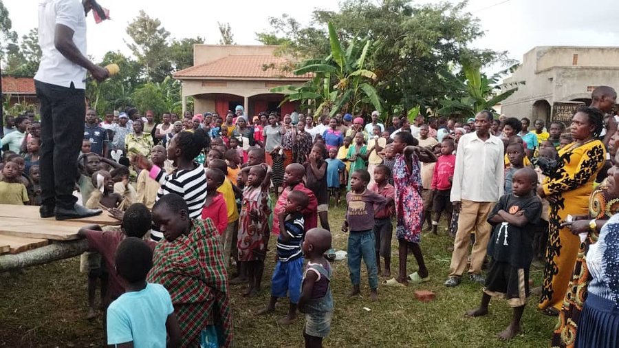 Children and families who are part of the Turikumwe community, together