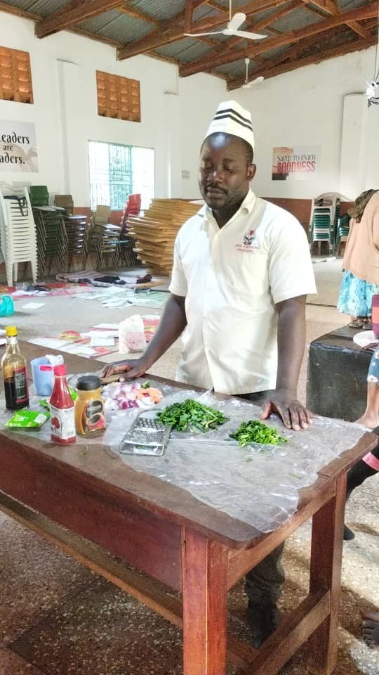 Women training together in a livelihood skills program